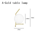 Lampe Design Dorée Avec Globe En Verre B Luminaire Chambre