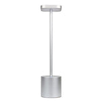 Lampe Design Led Rechargeable Tory Argenté Luminaire Chambre