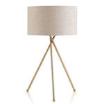 Lampe Design Or Avec Abat-Jour Tissu Luminaire Chambre