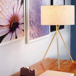 Lampe Design Or Avec Abat-Jour Tissu Luminaire Chambre