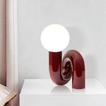 Lampe Design Rouge Led En Métal Luminaire Chambre