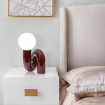 Lampe Design Rouge Led En Métal Luminaire Chambre