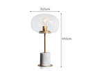 Lampe Design Socle Marbre Bess Luminaire Chambre