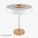 Lampe Dorée Avec Abat-Jour Blanc Luminaire Chambre