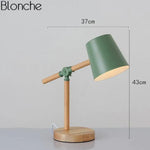 Lampe En Bois Ajustable Colorée Vert Luminaire Chambre