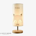 Lampe Enfant Animaux En Bois Fox Luminaire Chambre