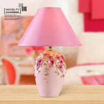 Lampe Florale Moderne Avec Abat-Jour Coloré Luminaire Chambre