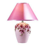 Lampe Florale Moderne Avec Abat-Jour Coloré Rose Luminaire Chambre