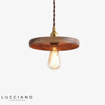 Lampe Industrielle Led En Bois Et Edison Luminaire Cuivre