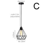 Lampe Industrielle Triangulaire En Métal Luminaire Chambre