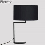 Lampe Led À Poser Avec Abat-Jour Noir Luminaire Chambre