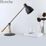 Lampe Led Ajustable Métal Bois Noir Luminaire Chambre