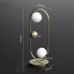 Lampe Led Anneau Boule Métal B Luminaire Chambre