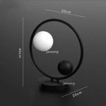 Lampe Led Anneau Boule Métal C Luminaire Chambre