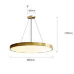 Lampe Led Cercle Doré Créative F Luminaire Chambre