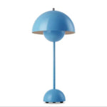 Lampe Led Colorée Avec Abat-Jour Métal Bleu Luminaire Chambre