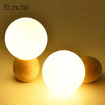 Lampe Led De Chevet En Bois Luminaire Chambre