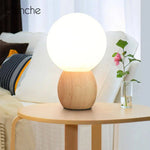 Lampe Led De Chevet En Bois Luminaire Chambre