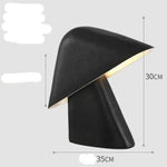 Lampe Led Design Abat-Jour Triangulaire Noir Luminaire Chambre