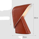 Lampe Led Design Abat-Jour Triangulaire Rouge Luminaire Chambre