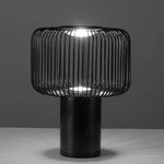 Lampe Led Design Cage Noire À Poser A / B Luminaire Chambre