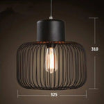 Lampe Led Design Cage Noire Suspension / B Luminaire Chambre