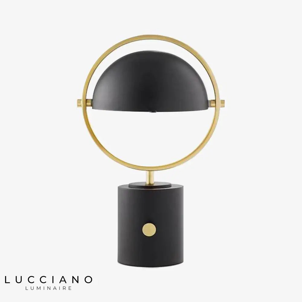 Lampe Led Design Cercle Or Noir Luminaire Chambre