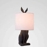 Lampe Led Design Lapin En Résine Noir Luminaire Chambre