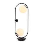 Lampe Led Design Métal Et Verre B / Noir Luminaire Chambre