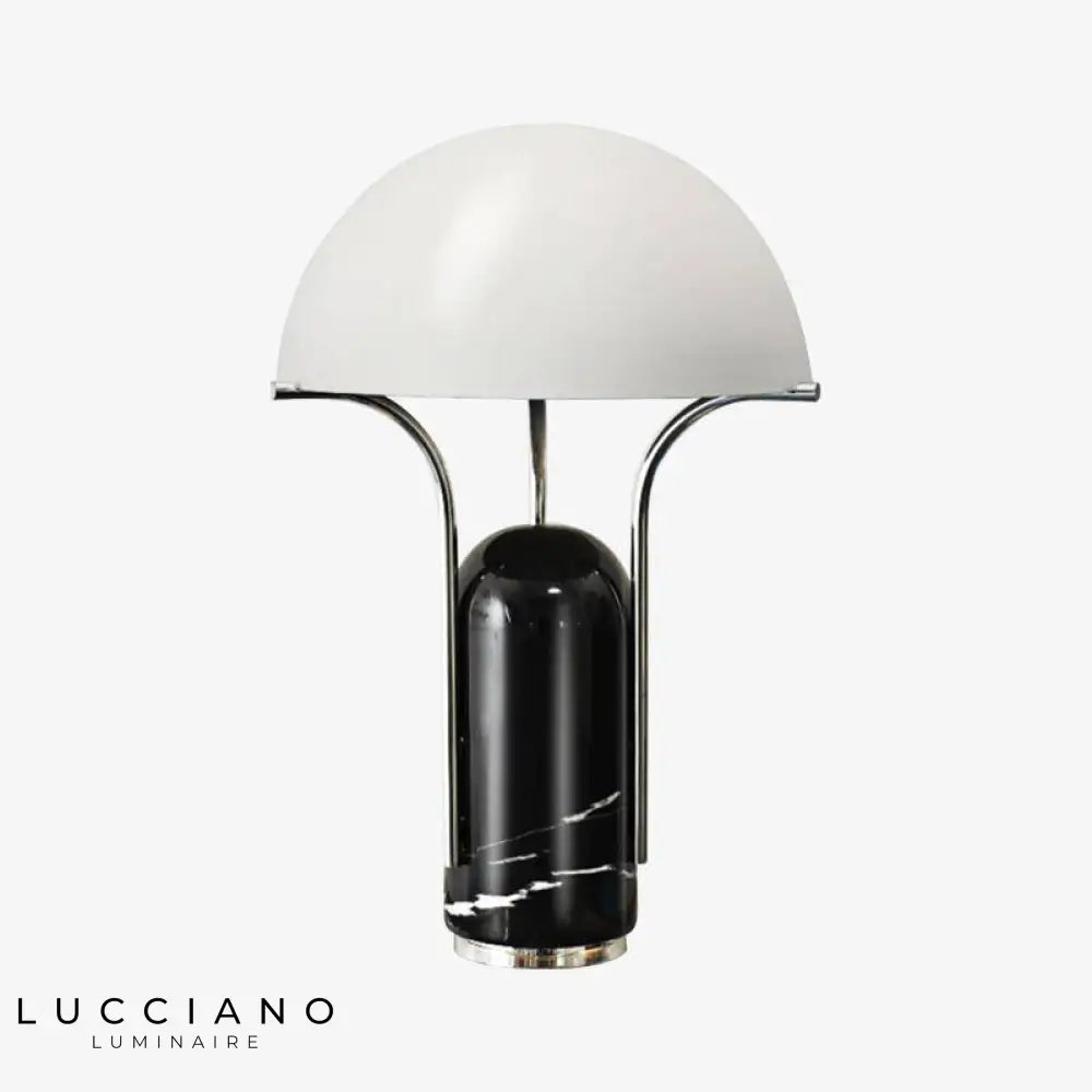 Lampe Led Design Métal Marbre Mushroom Luminaire Chambre