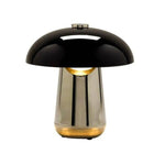 Lampe Led Design Style Champignon Noir Et Chromé Luminaire Chambre