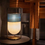 Lampe Led En Verre Design Lanterne Luminaire Chambre