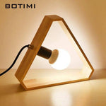 Lampe Led Géométrique En Bois Boti Triangle Luminaire Chambre