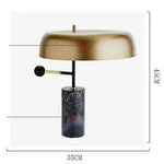 Lampe Led Marbre Doré Design Luminaire Chambre