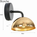 Lampe Led Métal Avec Abat-Jour Doré Luminaire Chambre