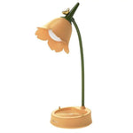 Lampe Led Métal Coloré Fleurs Jaune Luminaire Chambre