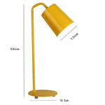 Lampe Led Moderne Abat-Jour Coloré Jaune Luminaire Chambre