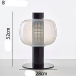 Lampe Led Moderne Abat-Jour Verre Ivoire Luminaire Doré