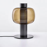 Lampe Led Moderne Abat-Jour Verre Luminaire Doré