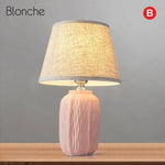 Lampe Led Moderne Céramique Colorée B / Rose Luminaire Chambre