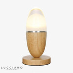 Lampe Led Moderne En Bois Egg Luminaire Chambre