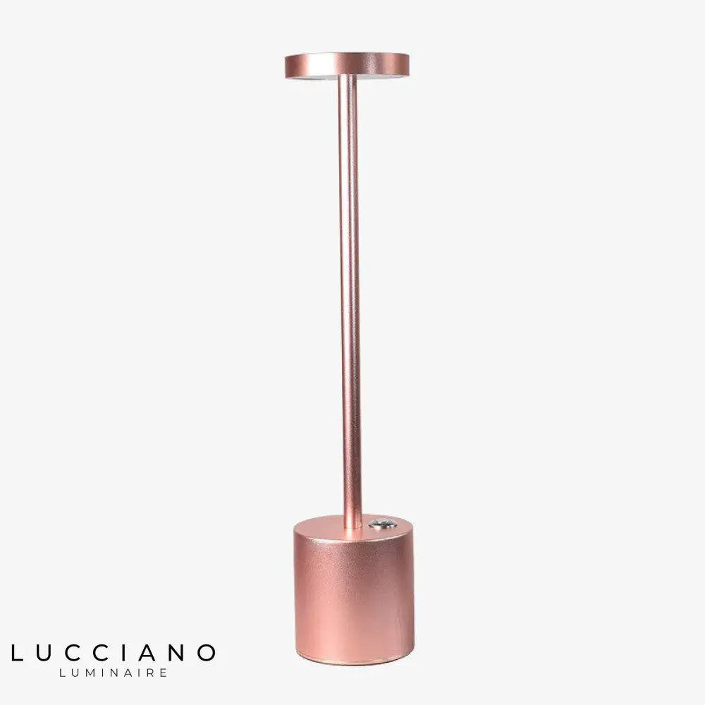 Lampe Led Portable Kade Rechargeable Rose Gold Luminaire Chambre