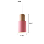 Lampe Led Suspendue Cylindrique Gemira Rose / Chaude Luminaire Chambre