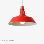 Lampe Led Suspension Abat-Jour Coloré Rouge / Froide Luminaire Chambre