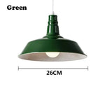 Lampe Led Suspension Abat-Jour Coloré Vert Foncé / Froide Luminaire Chambre