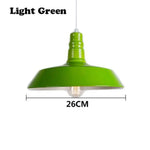 Lampe Led Suspension Abat-Jour Coloré Vert / Froide Luminaire Chambre