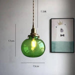 Lampe Led Verre Coloré Jiamen Vert Luminaire Chambre