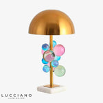 Lampe Marbre Métal Ball Doré Luminaire Chambre