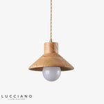 Lampe Moderne Avec Abat-Jour En Bois Luminaire Chambre