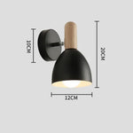 Lampe Murale En Bois Moderne Noir / Sans Ampoule Applique Murale Chambre